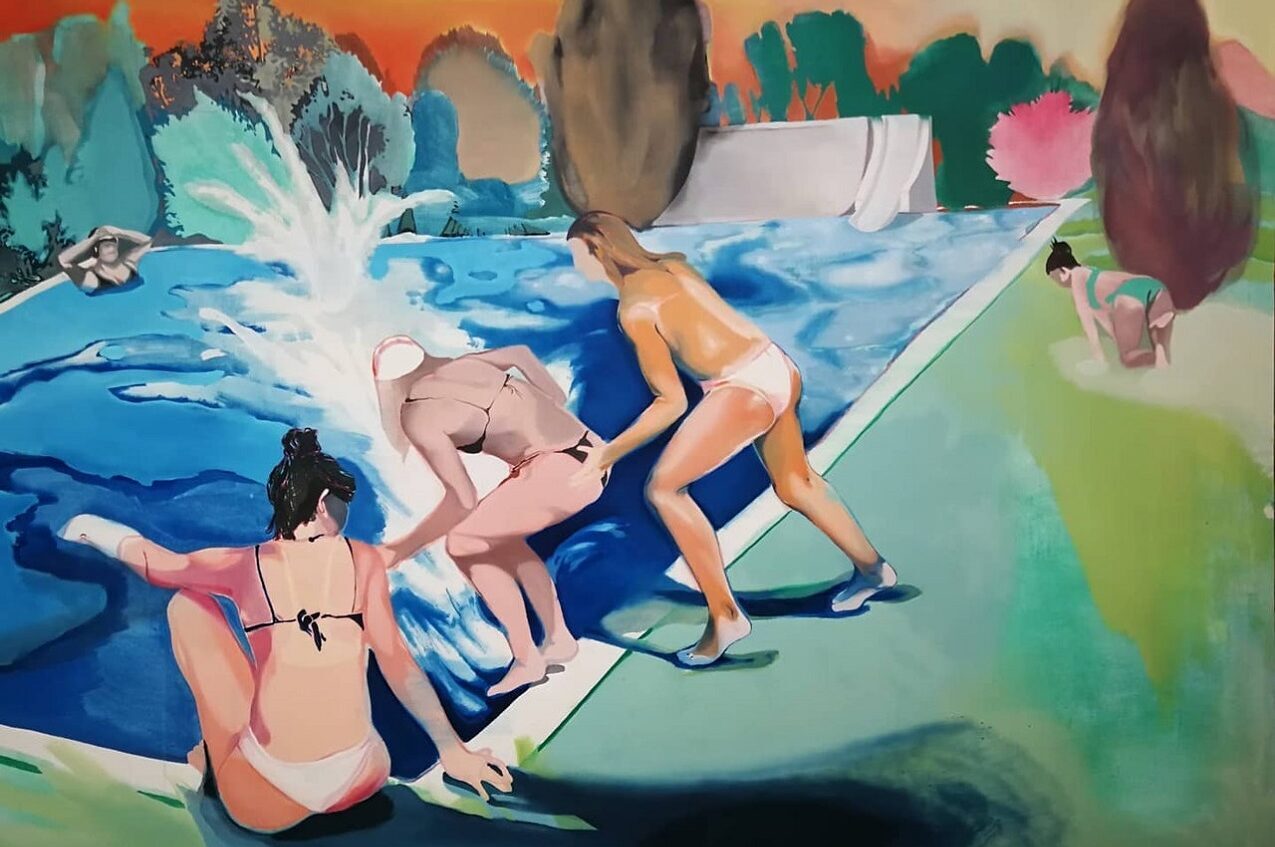 Adelisa Selimbašić, 35 gradi e mezzo, 2020. Oil on canvas, 170 x 215 cm
