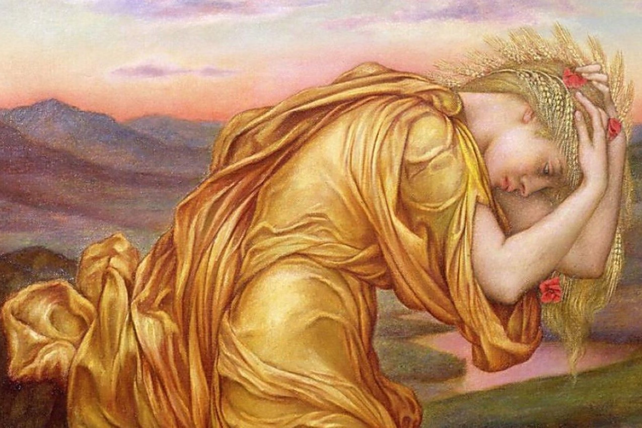 Demetra in lutto per Persefone, 1906, Evelyn de Morgan