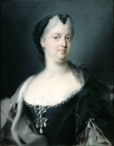 Rosalba Carriera, Ritratto dell'imperatrice Guglielmina Amalia, 1730, pastello su carta, Dresda, Staatliche Kunstasammlungen