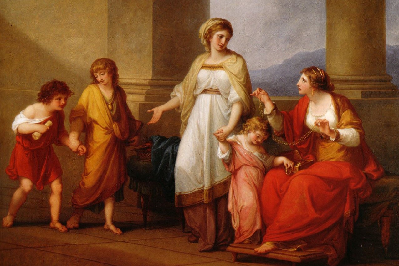 Cornelia che indica i figli come i suoi tesori (olio su tela, 1785, Richmond, Virginia Museum of Fine Arts)